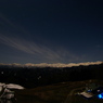 月下の北アルプス in 小川村