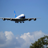 「蒼空」☮夏雲と Airbus  A380 見る