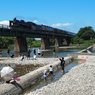 夏の早出川橋梁