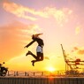 sunset jump