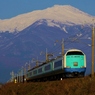 秋晴れの鳥海山と485系電車！