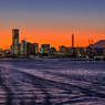 横浜の夕暮れ