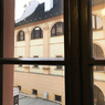 チェコ（１００９）チェスキー・クルムロフ　ホテルの窓から見える風景