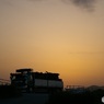 黄砂ってる②　夕焼け