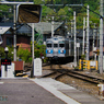 皆野駅に入ってくる5000系