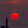 博多湾の夕日