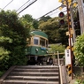 長谷　御霊神社の鳥居と江ノ電！