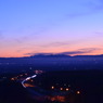 夕暮れのコムカラ峠