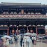 雨の浅草寺宝蔵門