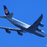「空色」東京湾・上空の　✈ ７４７ジャンボ機