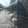 涼しい人工の滝（8月5日）