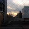 隙間の夕焼け