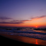 石狩浜夕景