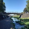 美原公園の奥に見える橋（9月24日）