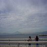 富士山を包む秋空
