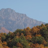 秋の彩り　阿弥陀岳と紅葉