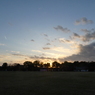 姫路城　三の丸広場　夕焼け