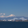 雪化粧した富士山