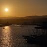 写真詩：大津港の夕陽