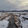 川と雪の景色（2月6日）