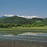 残雪残る飯豊連峰