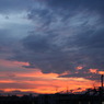 雨上がりの夕焼け