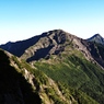 農鳥岳から見る北岳と間ノ岳