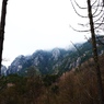 瑞牆山（みずがきやま）山頂を目指します。山頂は雲の上