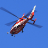 [青い空]　消防ヘリコプター・お疲れ様です