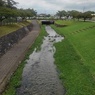 公園の橋から見えた川（9月1日）