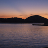 島影に夕日が沈む頃に･･･
