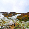 谷川岳　雪と紅葉