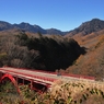 東沢大橋と八ヶ岳　１