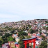 Baguioの街並み。山の斜面に家がびっしり。