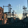 写真句：写真エッセイ：表通りの夕日影：NTW553