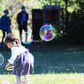 「いつもの公園」○ シャボン玉　遊び ○