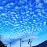 うろこ雲と桜島