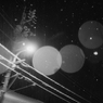 雪の電柱
