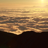 dawn in the sea of clouds