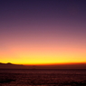 大島から見た夕焼けの伊豆半島