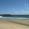 写真句：海へ５：釣り人１：NTW623