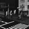 雨の交差点