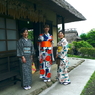 写真エッセイ：冠雪の富士 Photo Trip16：根場５：着物の女性たち