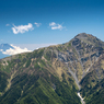 仙丈ケ岳からの富士山と北岳
