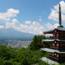 富士山見え隠れ