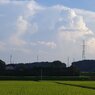 鉄塔群と入道雲（8月18日）