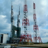 ロケット発射場の避雷針