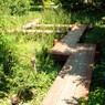 池の上の遊歩道