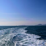 朝の瀬戸内海にて