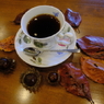 森に囲まれたカフェで飲むコーヒーが夢